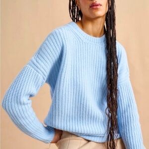 La Ligne Toujours Women's Crew Neck Sweater 100% Cashmere